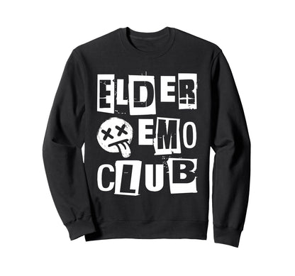 Emo Rock Elder Emo Club Y2K Sweatshirt - Casual Everyday Wear for Adults - T-Shirt, Sweatshirt, Hoodie