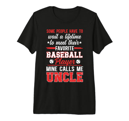 Mens Baseball Uncle Proud Uncle T-Shirt - Novelty Apparel for Adults - T-Shirt, Sweatshirt, Hoodie