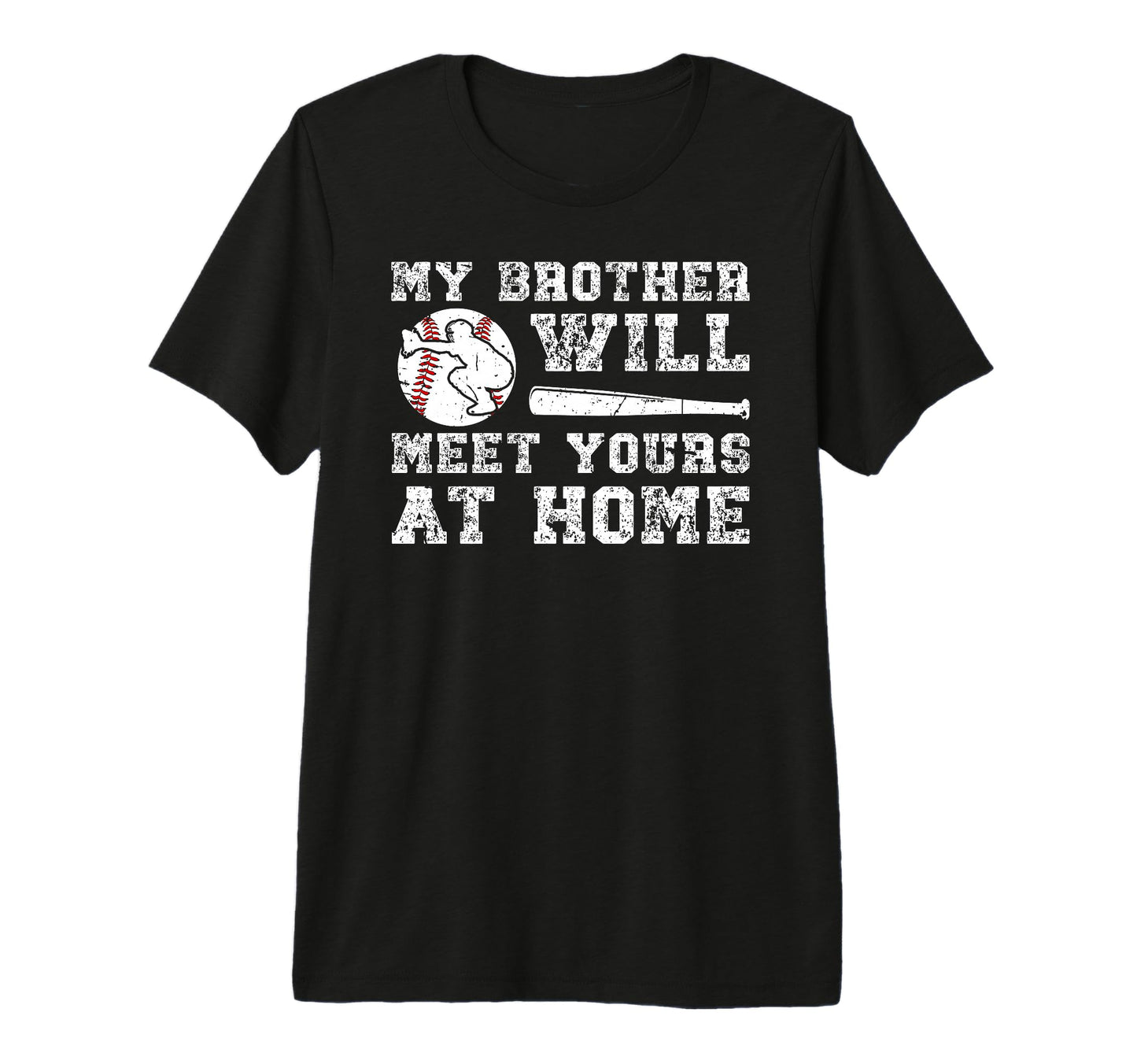 Home Baseball Catcher Brother Baseball T-Shirt - Unique Graphic for Adults - T-Shirt, Sweatshirt, Hoodie