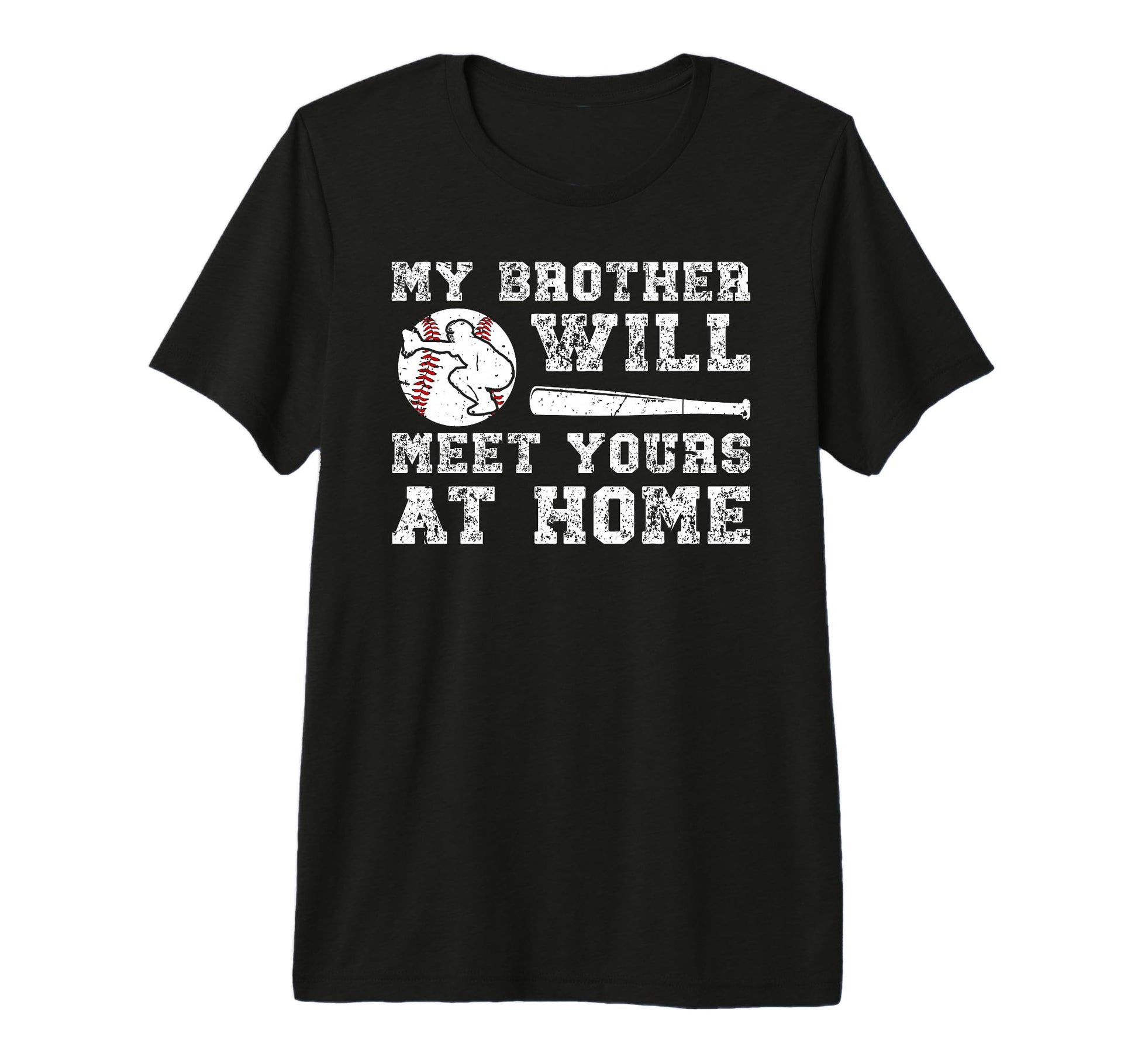 Home Baseball Catcher Brother Baseball T-Shirt - Unique Graphic for Adults - T-Shirt, Sweatshirt, Hoodie