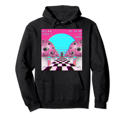 Weirdcore Vaporwave Aesthetic Mushroom Hoodie - Novelty Apparel Men Women - T-Shirt, Sweatshirt, Hoodie