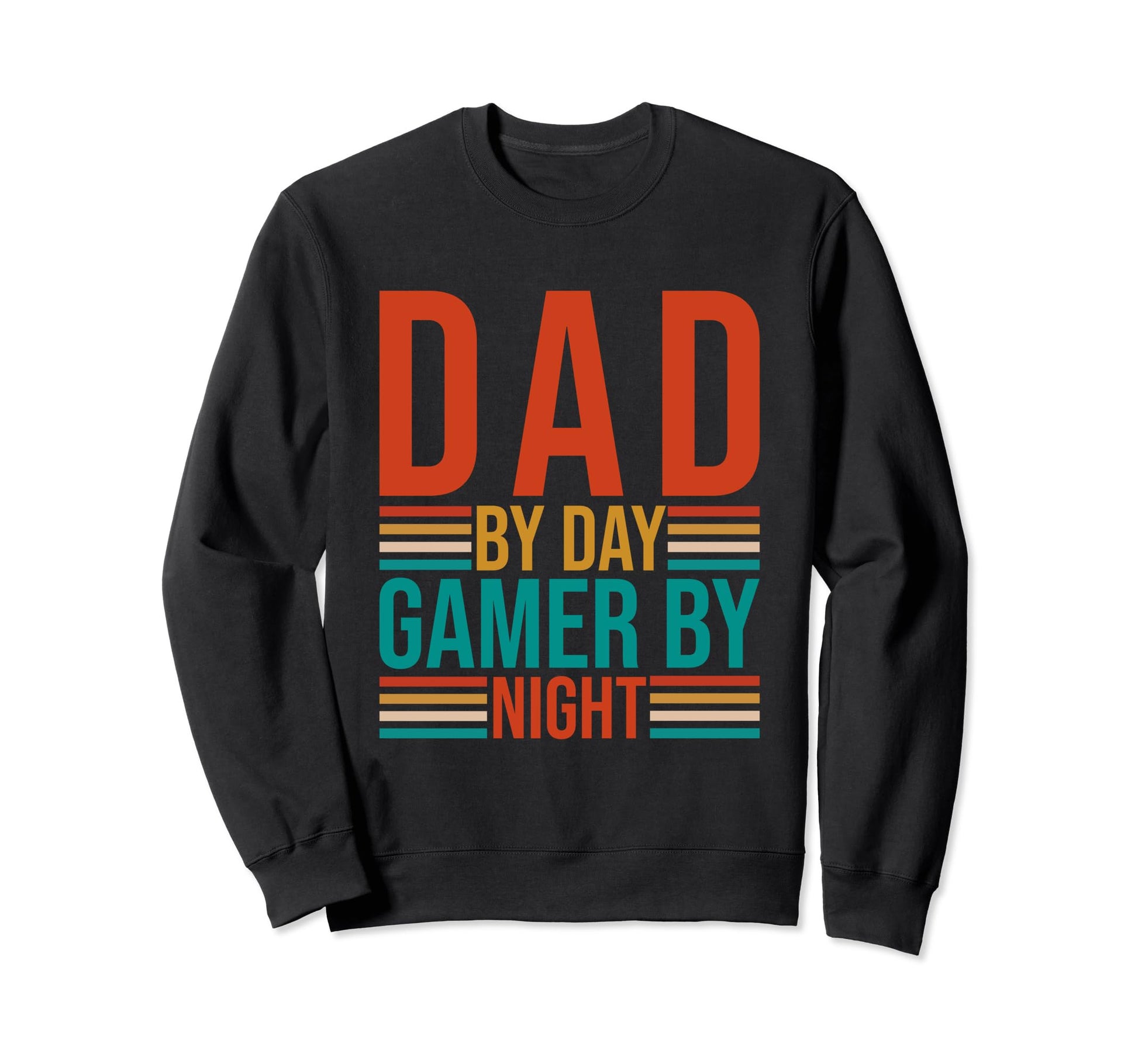 Dad Day Gamer Night Funny Gaming Sweatshirt - Graphic Print Men Women - T-Shirt, Sweatshirt, Hoodie