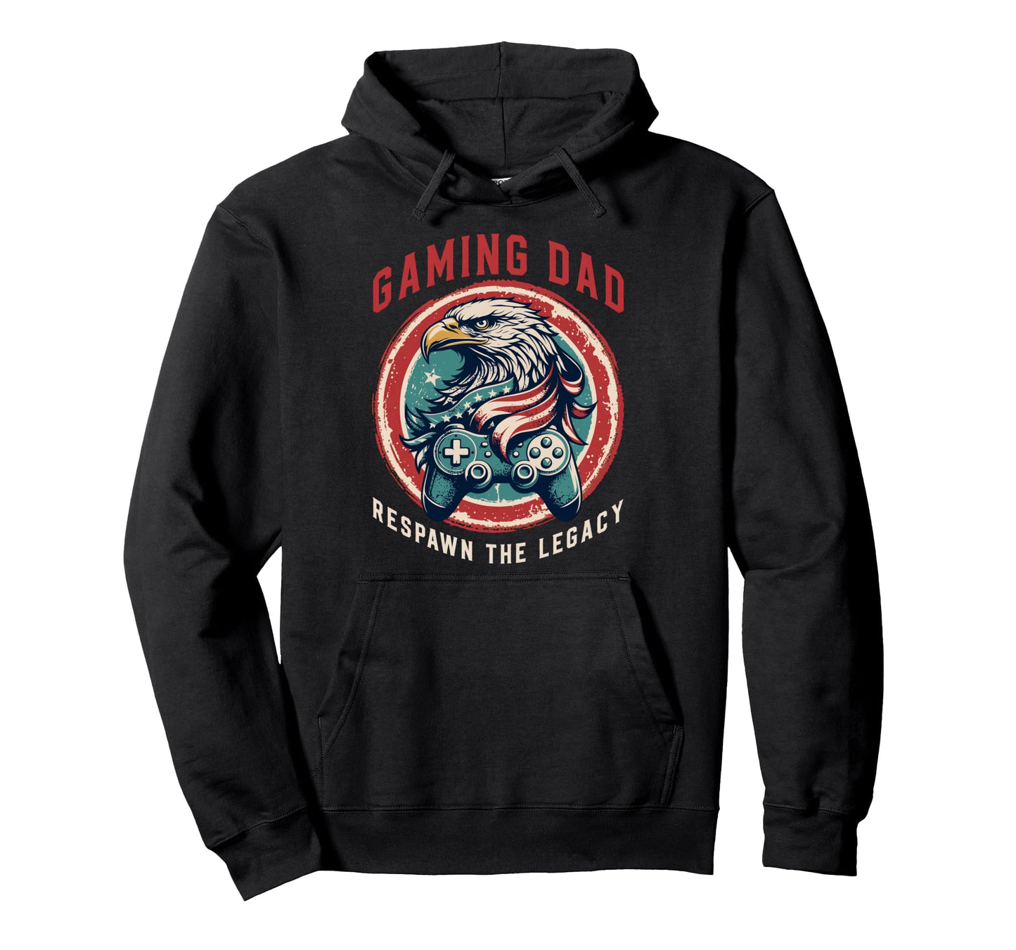 Respawn Legacy Usa Gaming Dad Hoodie - Unique Graphic for Adults - T-Shirt, Sweatshirt, Hoodie