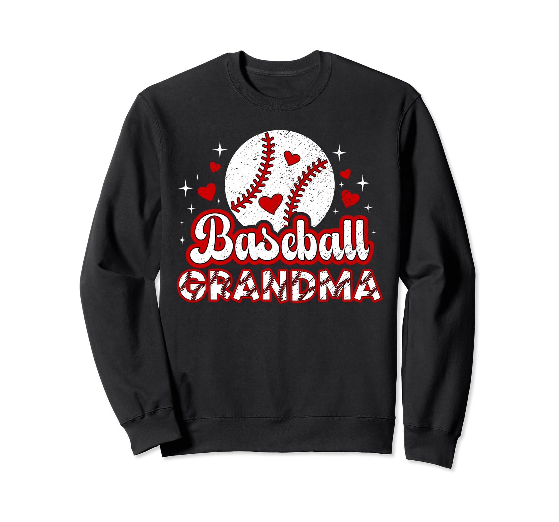 Baseball Grandma Proud Grandma Sweatshirt - Graphic Print Men Women - T-Shirt, Sweatshirt, Hoodie