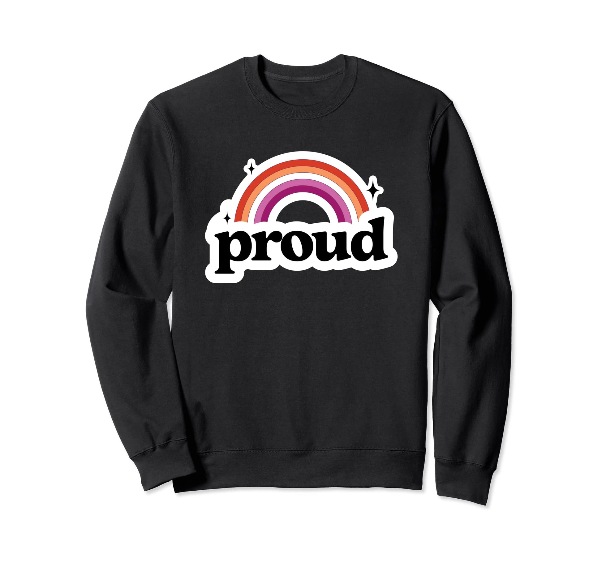 Lesbian Pride Flag Proud Gay Wlw Sweatshirt - Novelty Apparel for Adults - T-Shirt, Sweatshirt, Hoodie