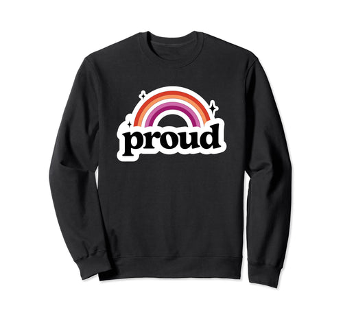 Lesbian Pride Flag Proud Gay Wlw Sweatshirt - Novelty Apparel for Adults - T-Shirt, Sweatshirt, Hoodie
