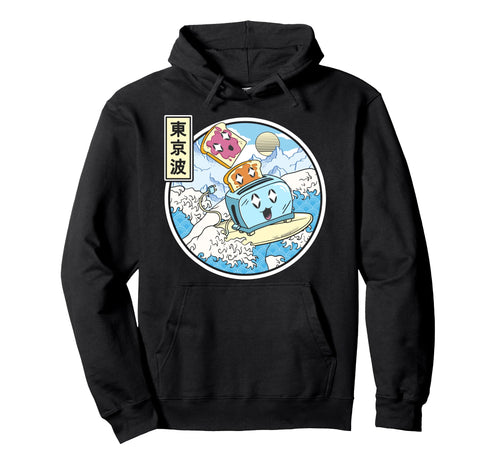 Surfing Toaster Peanut Butter Jelly Hoodie - Aesthetic Graphic Men Women - T-Shirt, Sweatshirt, Hoodie
