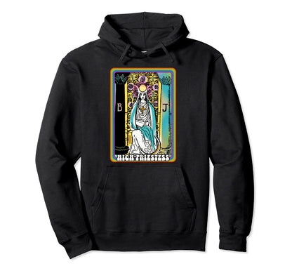 Tarot Card High Priestess Groovy Hoodie - Streetwear Style Men Women - T-Shirt, Sweatshirt, Hoodie