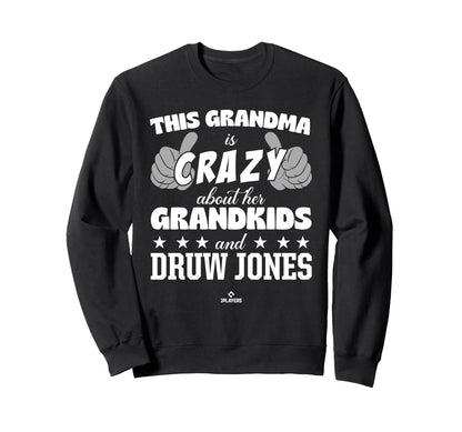 Grandma Crazy Druw Jones Prospect Sweatshirt - Custom Art Print for Adults - T-Shirt, Sweatshirt, Hoodie