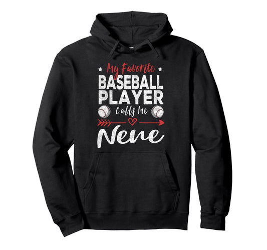My Favorite Baseball Player Calls Me Hoodie - Aesthetic Graphic Men Women - T-Shirt, Sweatshirt, Hoodie