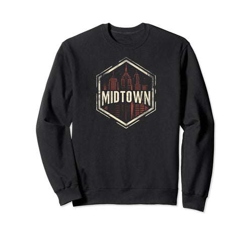 Midtown Grit 90S Grunge Sweatshirt - Fun Novelty Design Men Women - T-Shirt, Sweatshirt, Hoodie