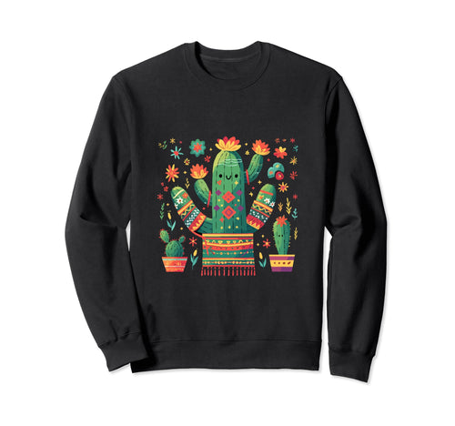 Cactus Serape Succulent Plant Cacti Sweatshirt - Novelty Apparel Unisex - T-Shirt, Sweatshirt, Hoodie