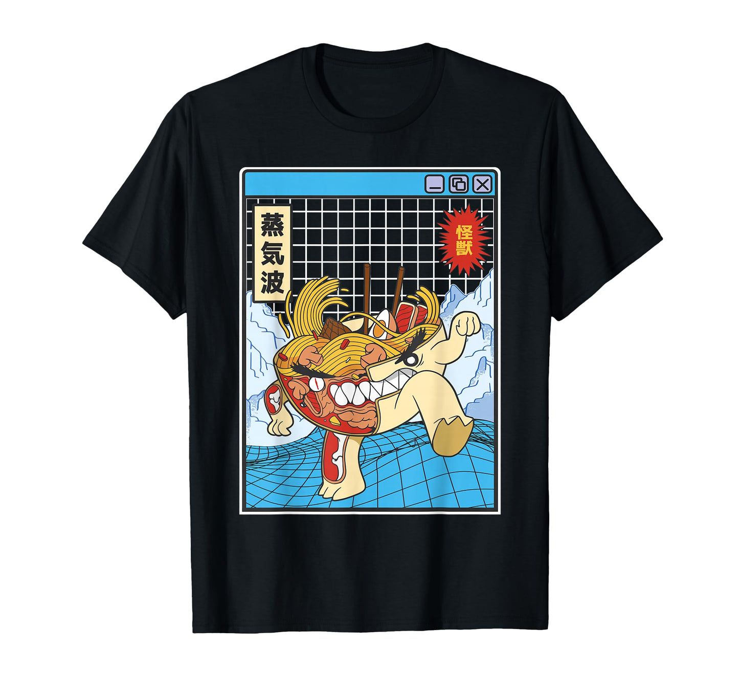 Ramen Noodles X Ray Kawaii Grid T-Shirt - Unique Graphic for Adults - T-Shirt, Sweatshirt, Hoodie