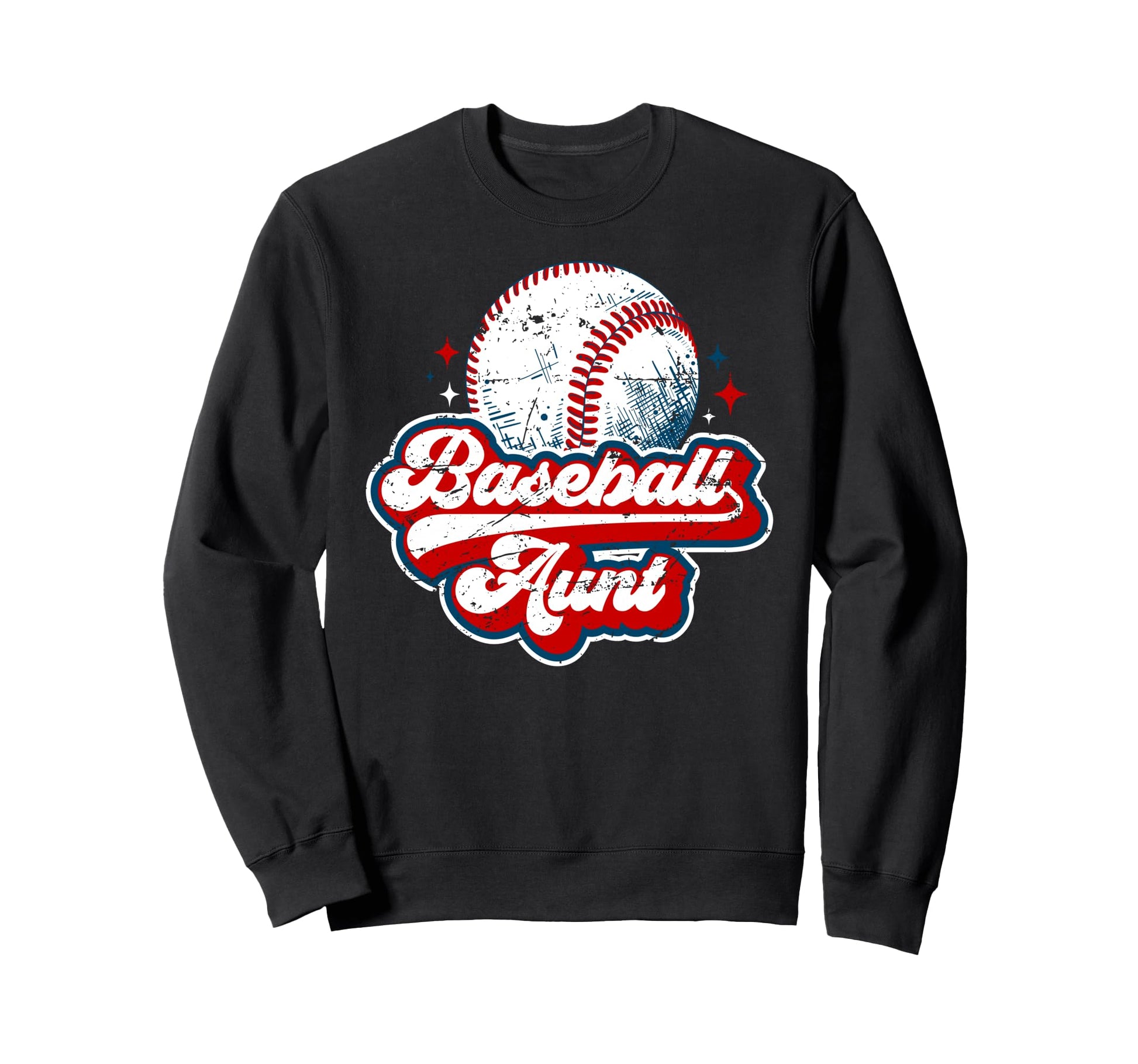 Baseball Aunt Baseball Player Auntie Sweatshirt - Unique Graphic Men Women - T-Shirt, Sweatshirt, Hoodie