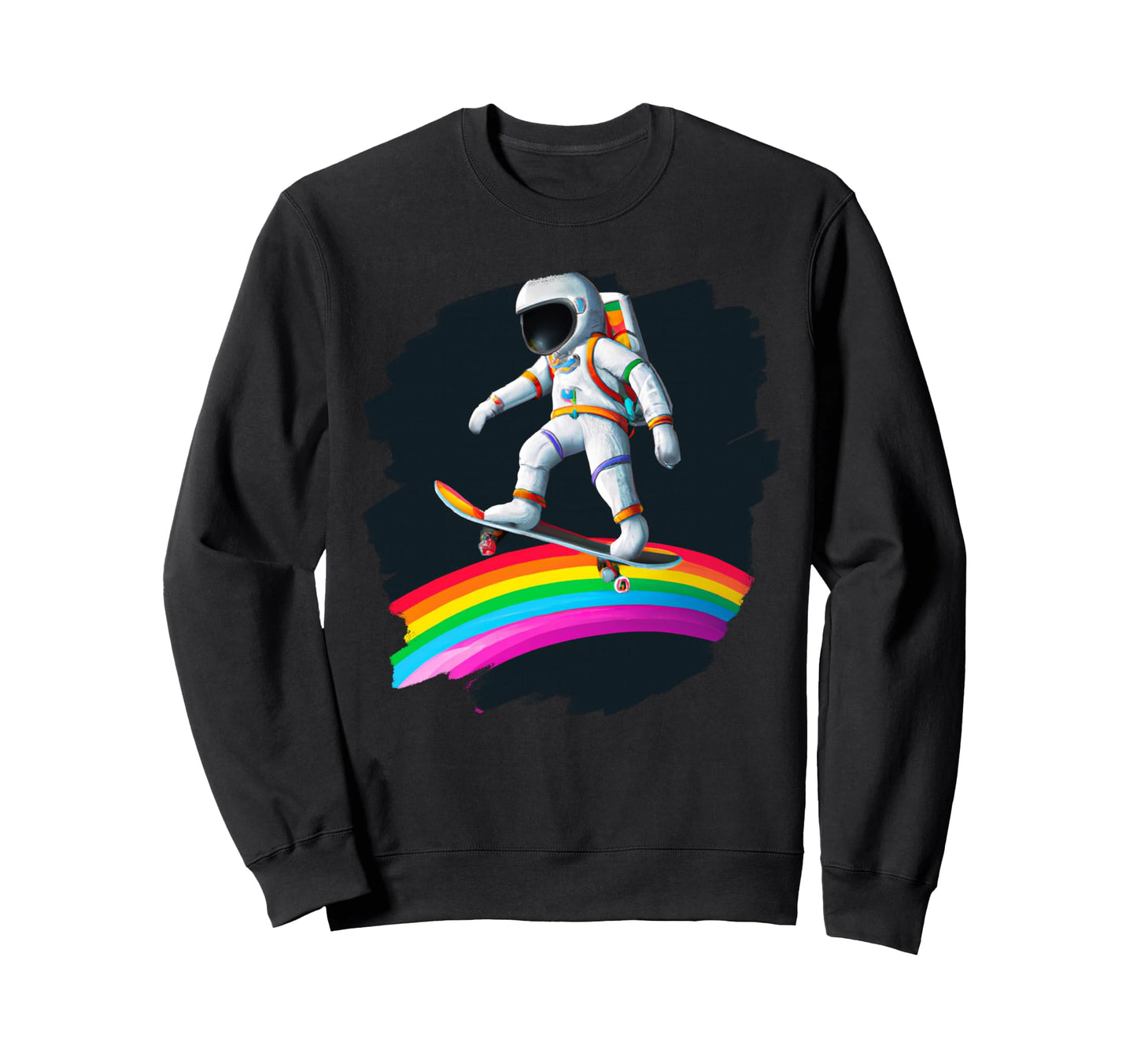 Astronaut Skateboarding Space Sweatshirt - Streetwear Style Men Women - T-Shirt, Sweatshirt, Hoodie