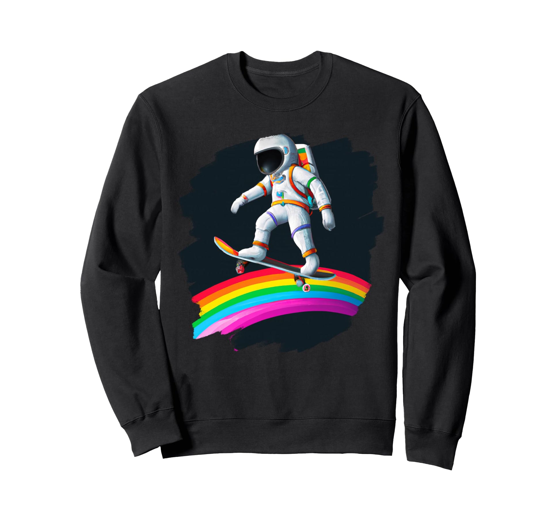 Astronaut Skateboarding Space Sweatshirt - Streetwear Style Men Women - T-Shirt, Sweatshirt, Hoodie