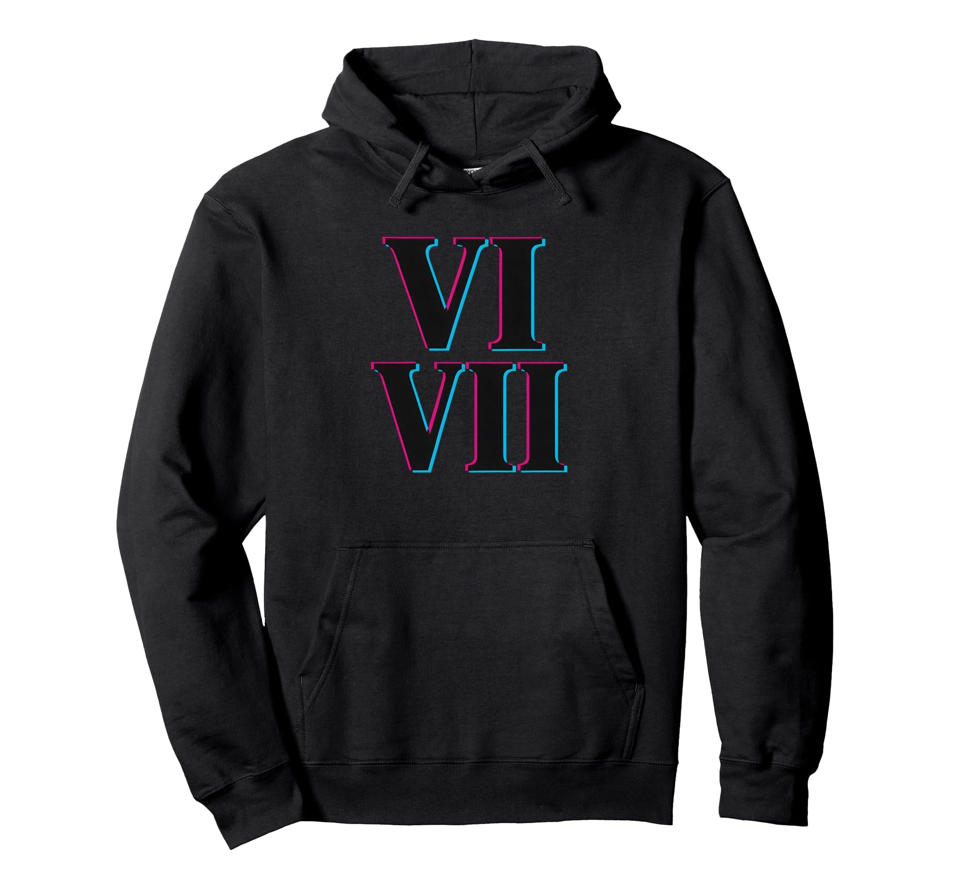 67 Roman Numerals Vi Vii Hoodie - Casual Everyday Wear for Adults - T-Shirt, Sweatshirt, Hoodie
