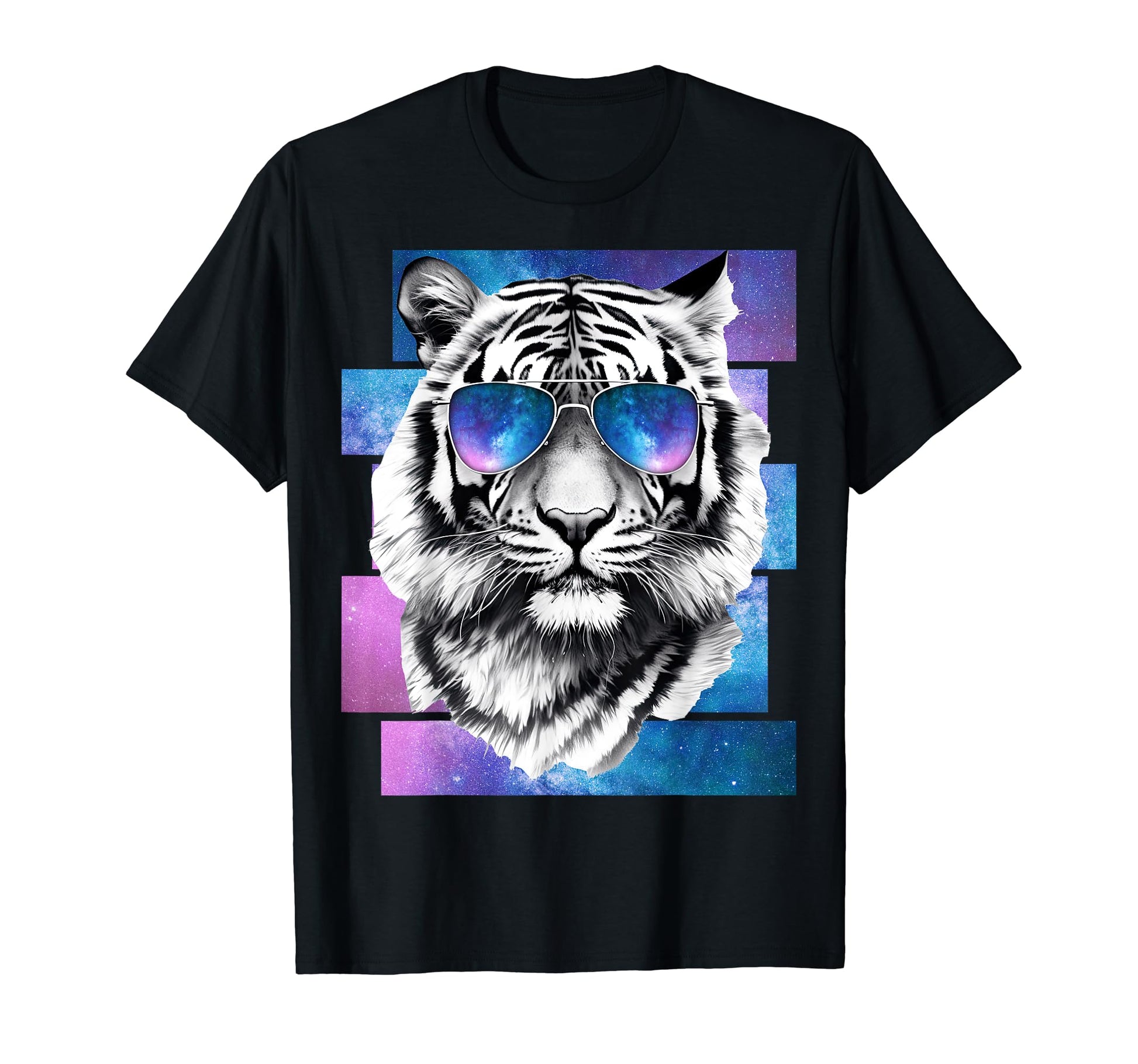 Tiger Space Glasses Galaxy Sunglasses T-Shirt - Streetwear Style Men Women - T-Shirt, Sweatshirt, Hoodie