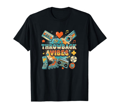 Throwback Vibes 90S Y2K Aesthetic T-Shirt - Streetwear Style for Adults - T-Shirt, Sweatshirt, Hoodie