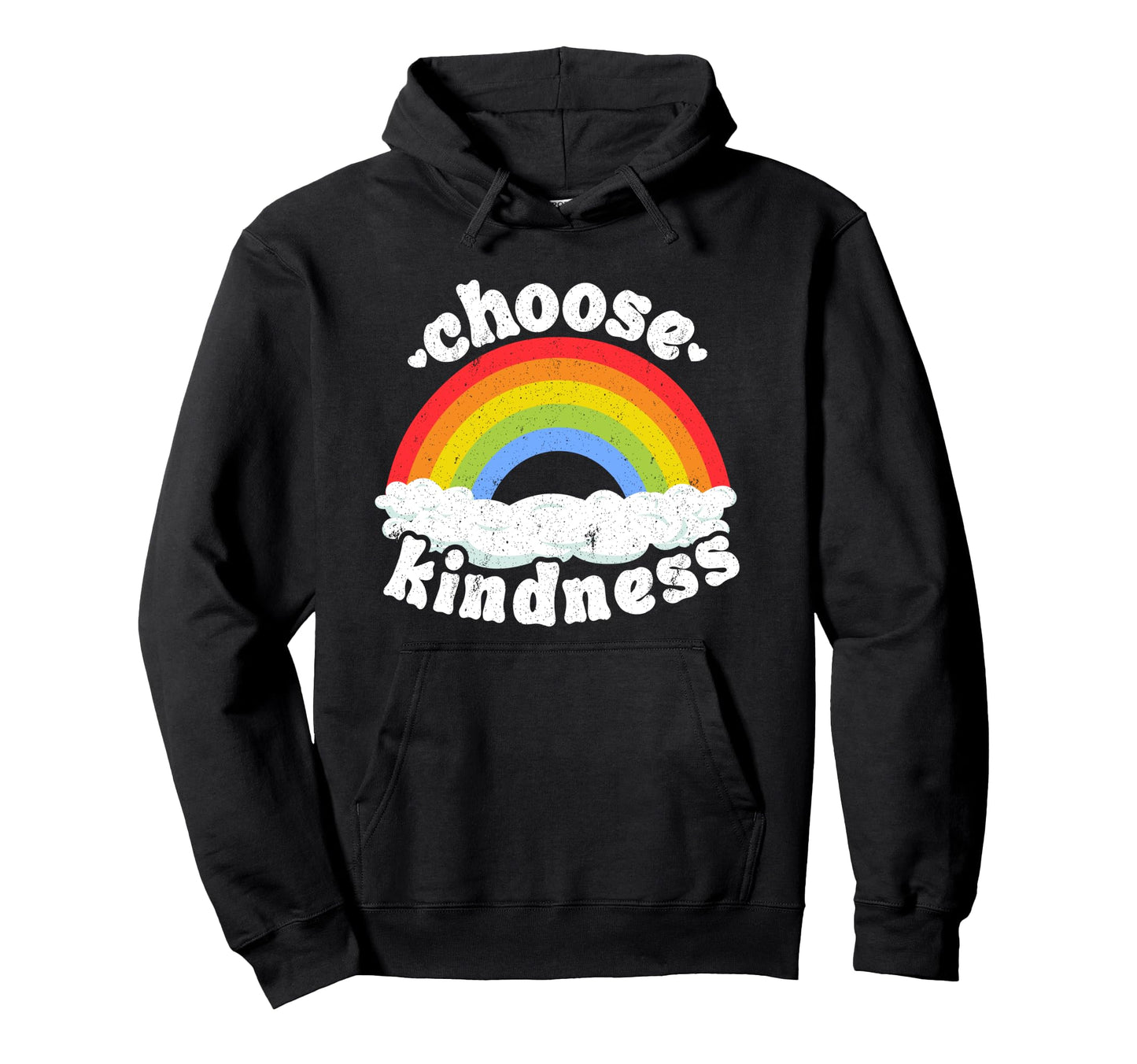 Positive Anti Bullying Rainbow Peace Hoodie - Streetwear Style Men Women - T-Shirt, Sweatshirt, Hoodie