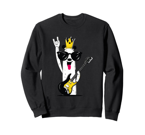 Panda Guitar Player Rock Music Sweatshirt - Fun Novelty Design Men Women - T-Shirt, Sweatshirt, Hoodie