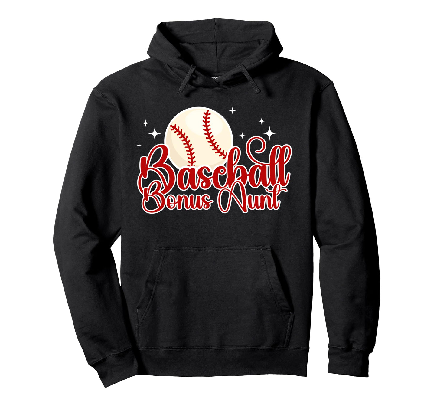 Baseball Bonus Aunt Baseball Player Step Hoodie - Graphic Print Men Women - T-Shirt, Sweatshirt, Hoodie
