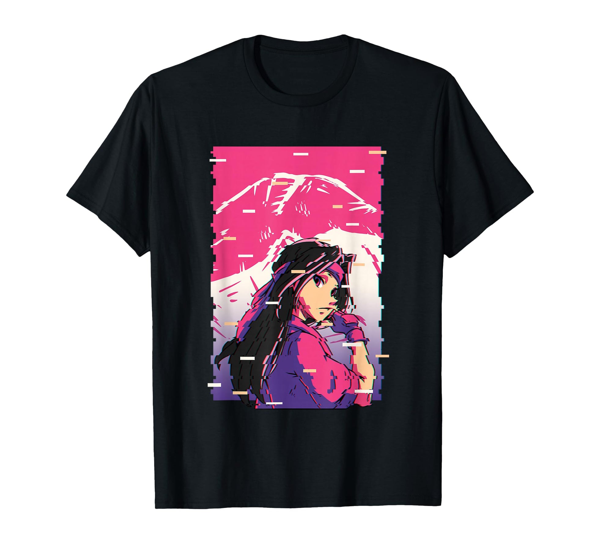 Karate Anime Vaporwave Waifu Fujiyama T-Shirt - Trendy Graphic Unisex - T-Shirt, Sweatshirt, Hoodie