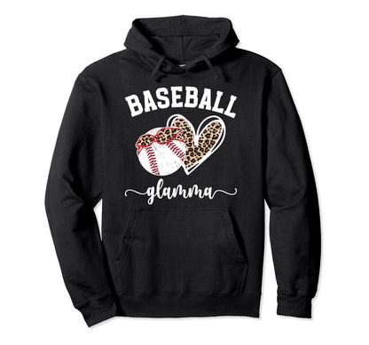Baseball Glamma Grandma Glamma Hoodie - Casual Everyday Wear for Adults - T-Shirt, Sweatshirt, Hoodie