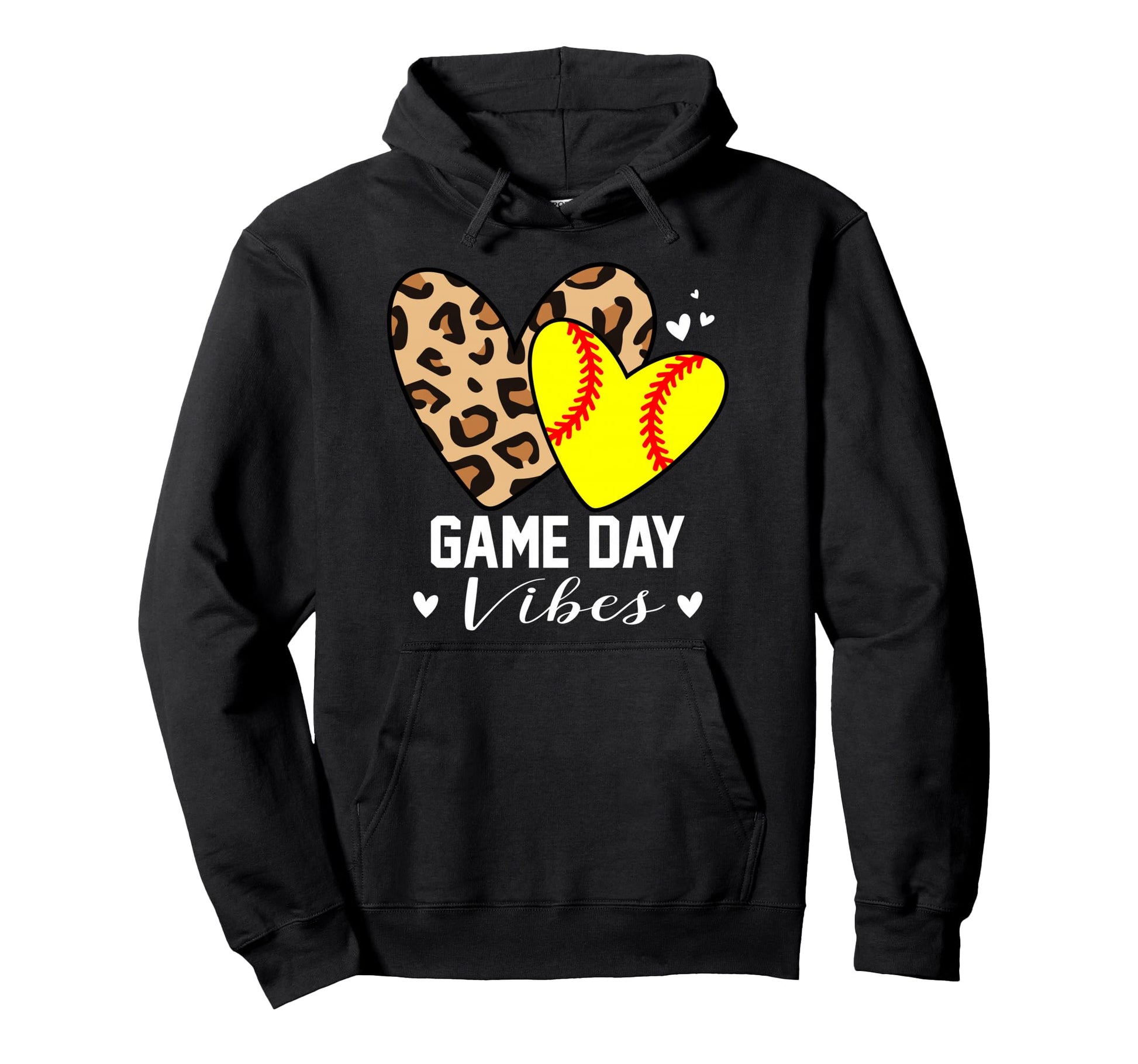 Game Day Vibes Funny Softball Mom Hoodie - Minimalist Print Men Women - T-Shirt, Sweatshirt, Hoodie