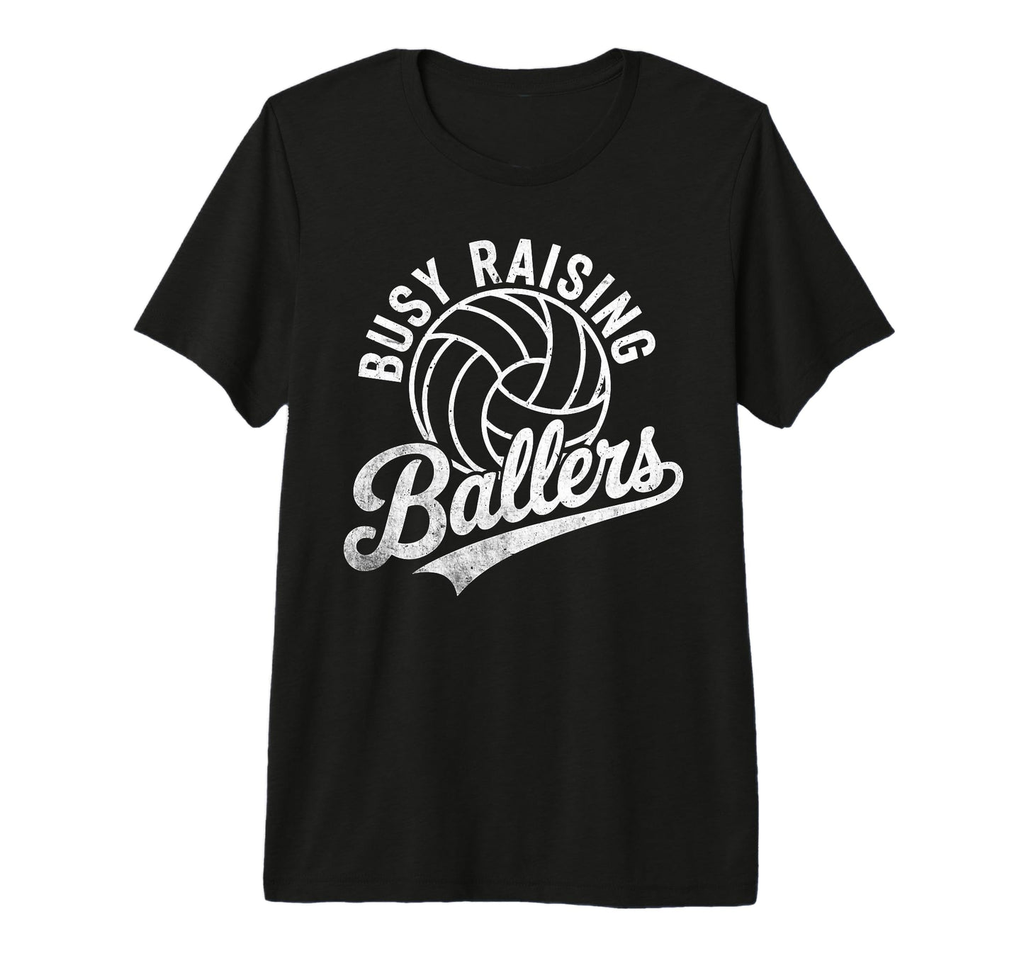 Raising Ballers Funny Mom Volleyball T-Shirt - Unique Graphic Men Women - T-Shirt, Sweatshirt, Hoodie