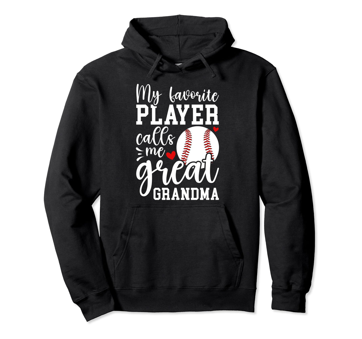 Baseball Great Grandma Proud Baseball Hoodie - Minimalist Print Men Women - T-Shirt, Sweatshirt, Hoodie