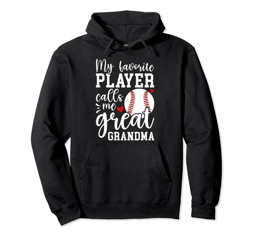 Baseball Great Grandma Proud Baseball Hoodie - Minimalist Print Men Women - T-Shirt, Sweatshirt, Hoodie