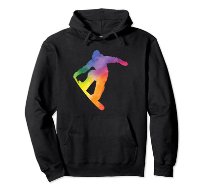 Snowboard Snowboarding Colorful Fun Hoodie - Minimalist Print Unisex - T-Shirt, Sweatshirt, Hoodie