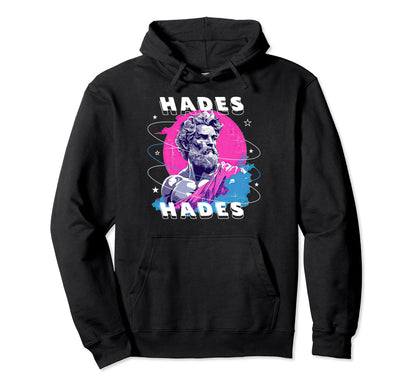 Hades Greek God Mythology Vaporwave Hoodie - Custom Art Print for Adults - T-Shirt, Sweatshirt, Hoodie
