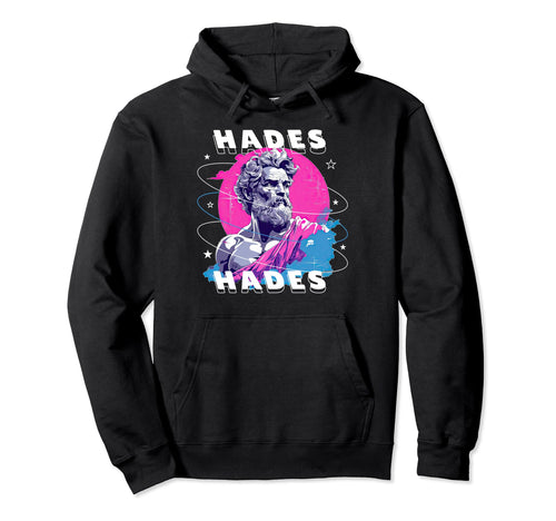 Hades Greek God Mythology Vaporwave Hoodie - Custom Art Print for Adults - T-Shirt, Sweatshirt, Hoodie