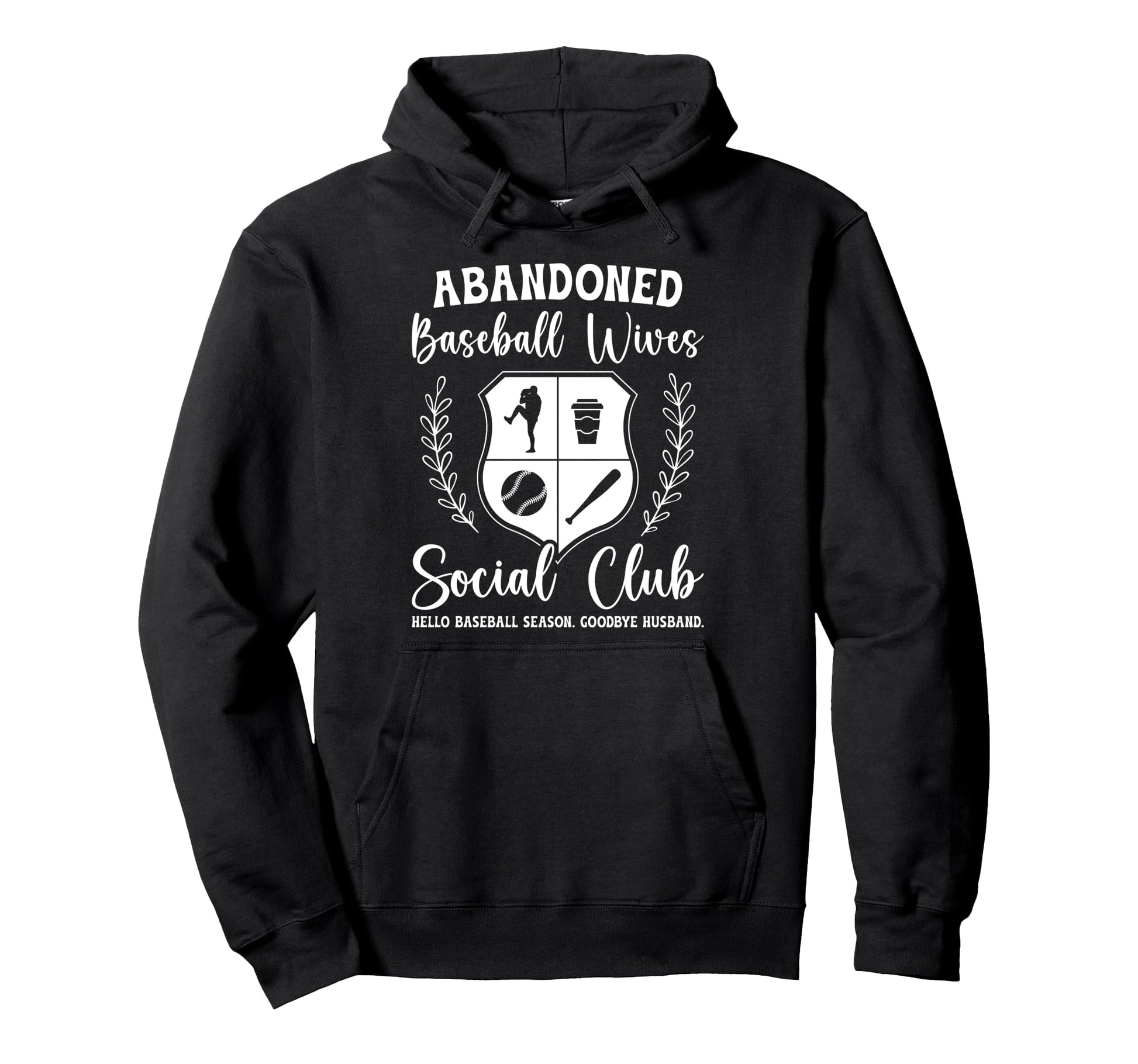 Baseball Wives Social Club Wife Baseball Hoodie - Trendy Graphic Unisex - T-Shirt, Sweatshirt, Hoodie