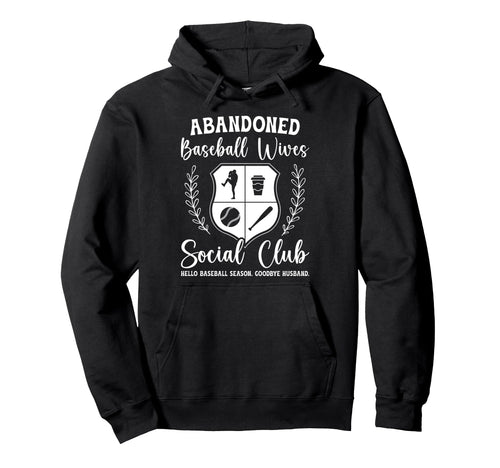 Baseball Wives Social Club Wife Baseball Hoodie - Trendy Graphic Unisex - T-Shirt, Sweatshirt, Hoodie