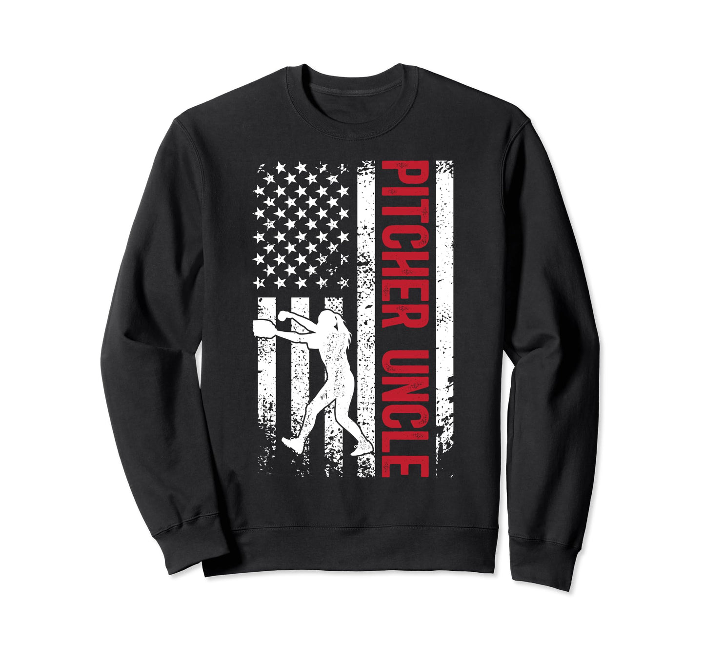 Baseball Pitcher Uncle Baseball Sweatshirt - Custom Art Print Unisex - T-Shirt, Sweatshirt, Hoodie