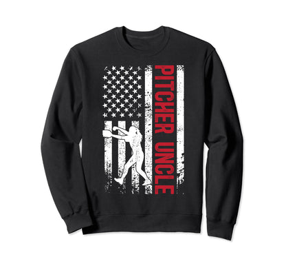 Baseball Pitcher Uncle Baseball Sweatshirt - Custom Art Print Unisex - T-Shirt, Sweatshirt, Hoodie