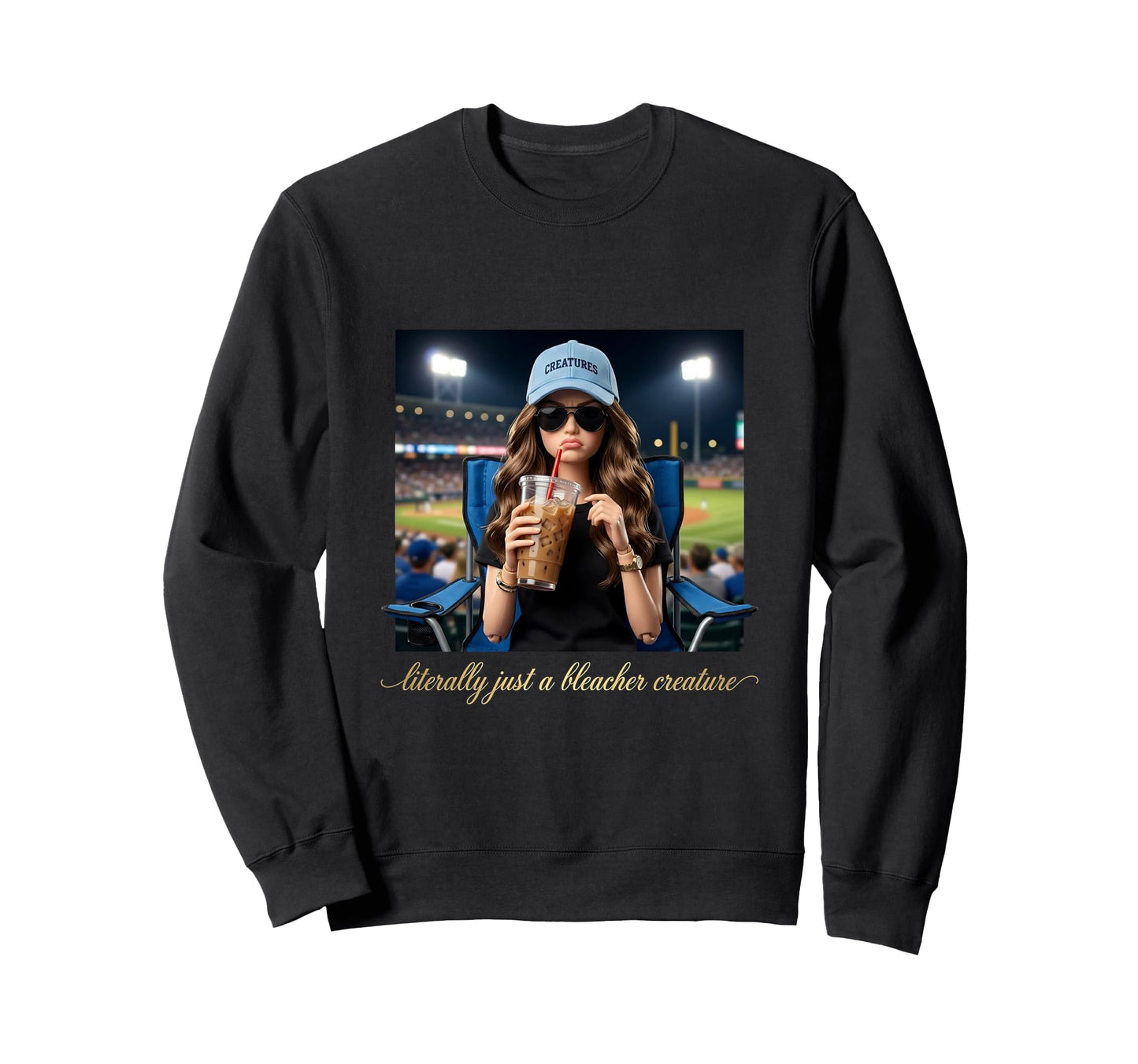 Literally Just Bleacher Sweatshirt - Fun Novelty Design for Adults - T-Shirt, Sweatshirt, Hoodie