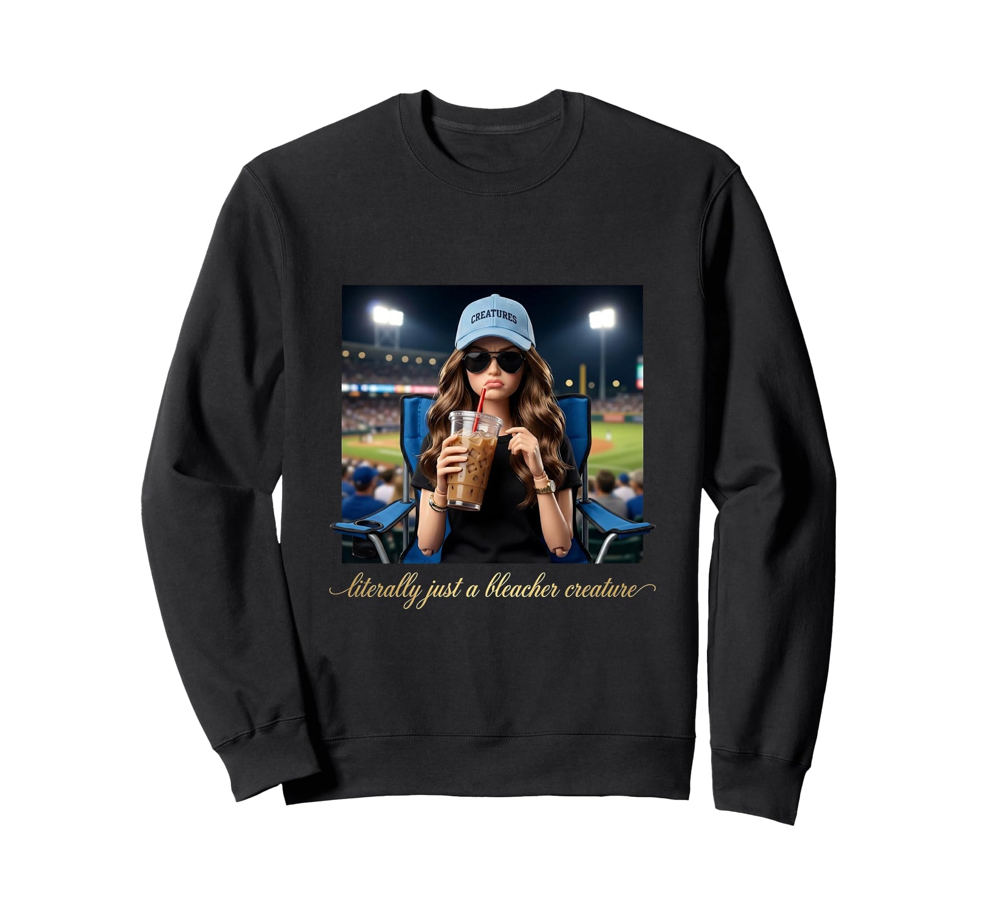 Literally Just Bleacher Sweatshirt - Fun Novelty Design for Adults - T-Shirt, Sweatshirt, Hoodie