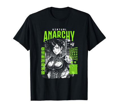 Japanese Anime Urban Cyber Vaporwave T-Shirt - Unique Graphic Unisex - T-Shirt, Sweatshirt, Hoodie