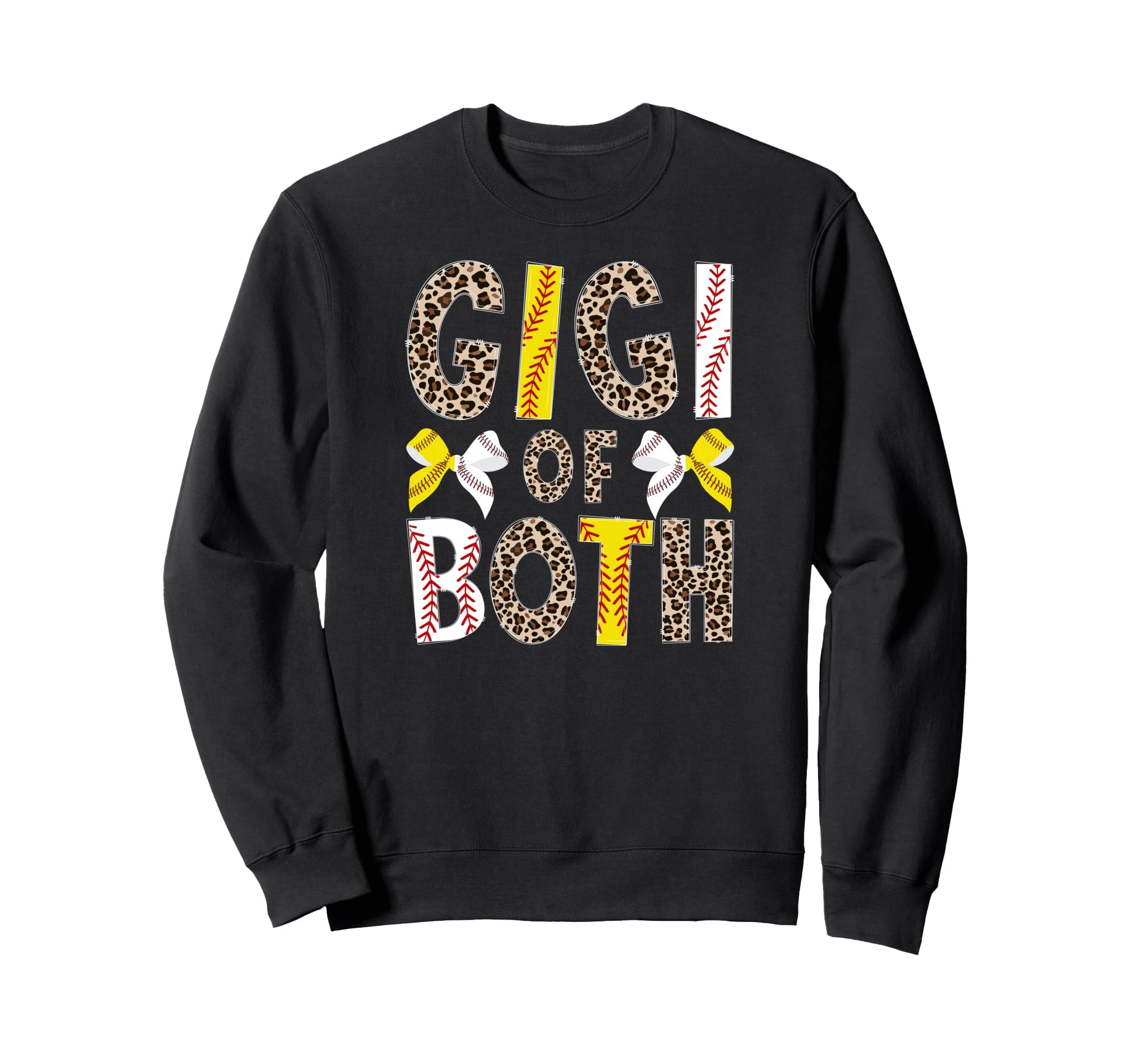 Gigi Both Leopard Softball Baseball Sweatshirt - Aesthetic Graphic Unisex - T-Shirt, Sweatshirt, Hoodie