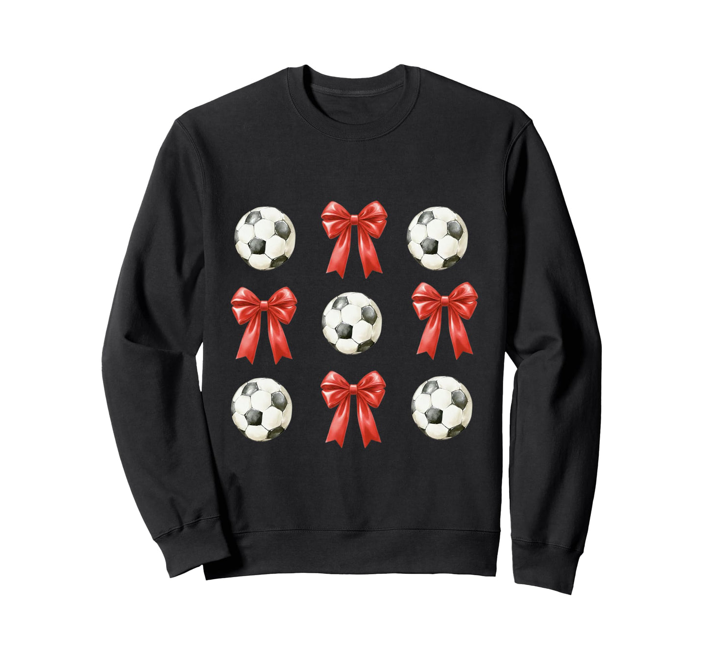 Soccer Mom Red Coquette Bow Sweatshirt - Trendy Graphic Men Women - T-Shirt, Sweatshirt, Hoodie