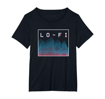 Lo Fi Hip Hop Soundwave Vaporwave T-Shirt - Graphic Print Men Women - T-Shirt, Sweatshirt, Hoodie