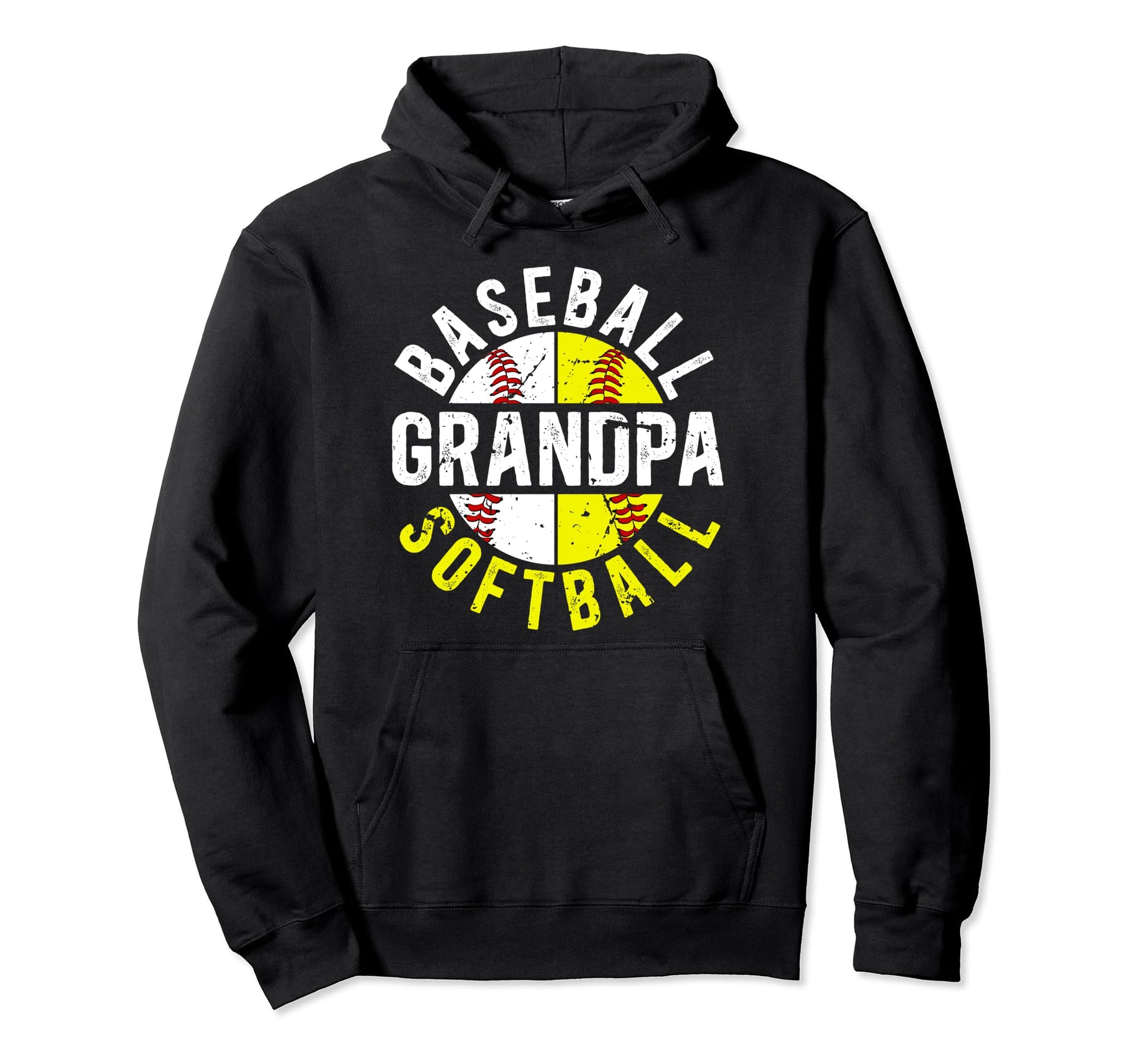 Baseball Softball Grandpa Softball Hoodie - Trendy Graphic Men Women - T-Shirt, Sweatshirt, Hoodie