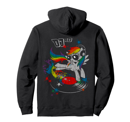 Dj Rd Rainbow Dash Fluttershy Rarity Hoodie - Custom Art Print Men Women - T-Shirt, Sweatshirt, Hoodie