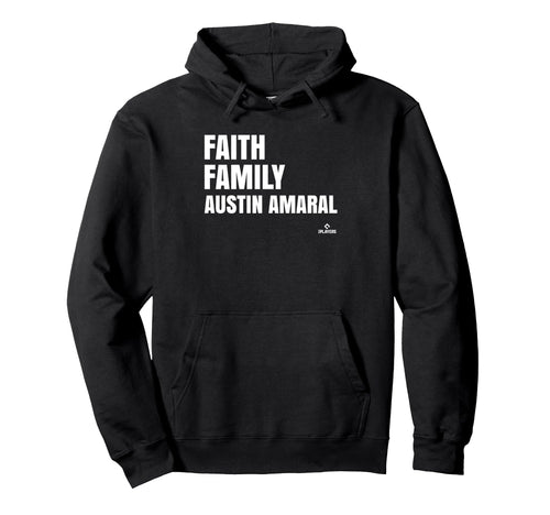 Faith Family Austin Amaral Prospect Hoodie - Minimalist Print for Adults - T-Shirt, Sweatshirt, Hoodie