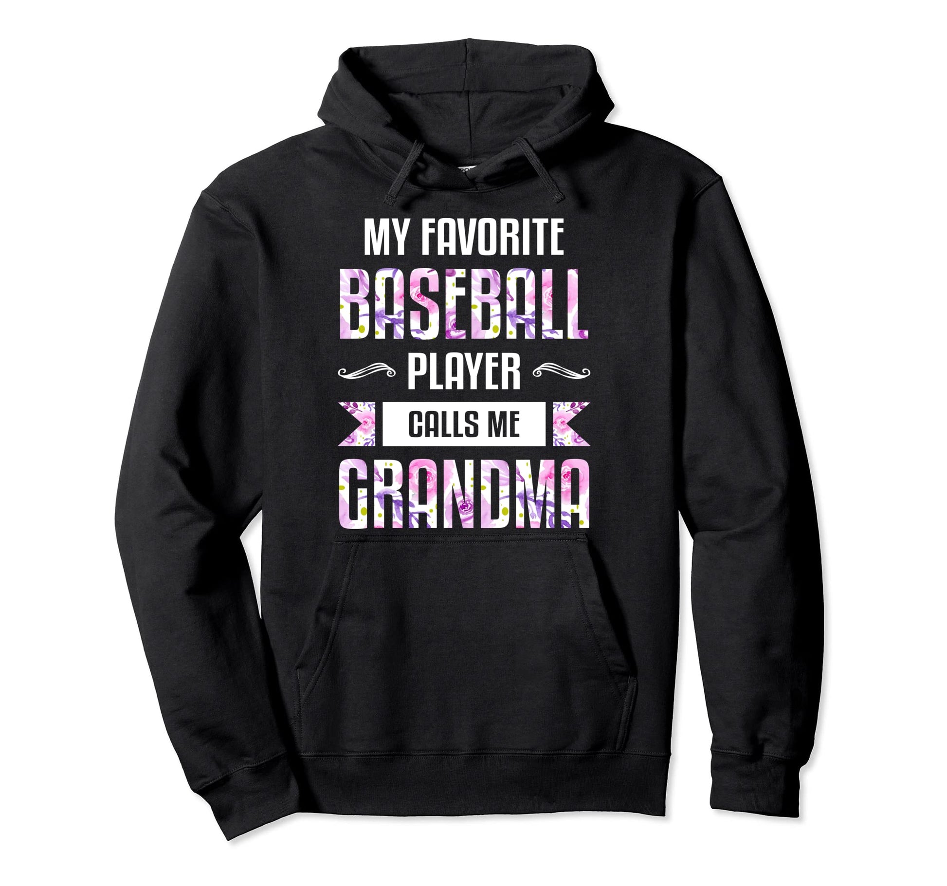 Grandma Floral Baseball Grandma Hoodie - Casual Everyday Wear Unisex - T-Shirt, Sweatshirt, Hoodie