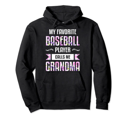 Grandma Floral Baseball Grandma Hoodie - Casual Everyday Wear Unisex - T-Shirt, Sweatshirt, Hoodie